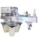Stainless Steel Automatic High Speed Ice Cube Cup Filling Sealing Machine for Plastic Water Drink Factory Packaging