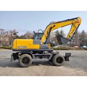 XE150WB 15-ton Wheel Excavator with Top Brand Engine for High Efficiency and Low Fuel Consumption