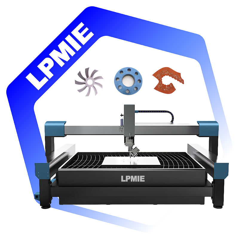 5axis Water Jet Cutters Customized 1000*1000mm Waterjet Cutting Machine Cnc Water Cutting Machine for Matble Metal