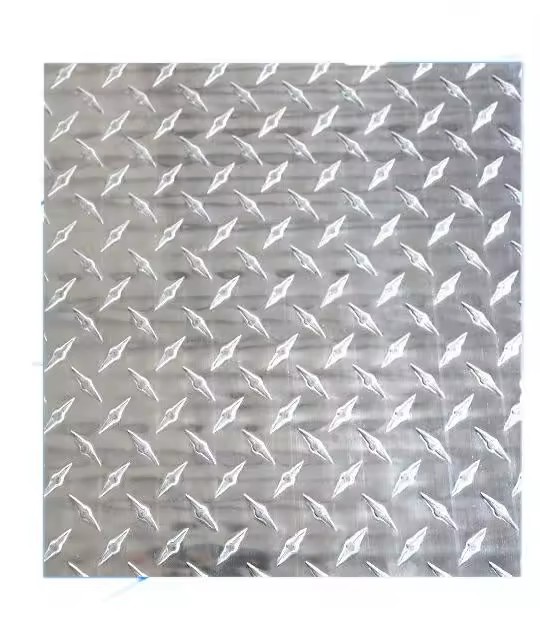 Hot Selling 3003 Diamond Checkered Patterned Embossed Aluminum Plate Price Per Kg