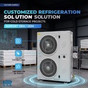 Cold Room Condensing Unit for Walk in Cooler Refrigeration Unit with Air Cooled Scroll Compressor 3HP to 10HP