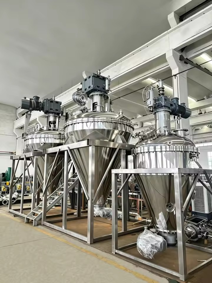 Low Drying Temperature Single Cone Screw Conical Ribbon Mixing Vacuum Dryer Machine with SUS304 Material