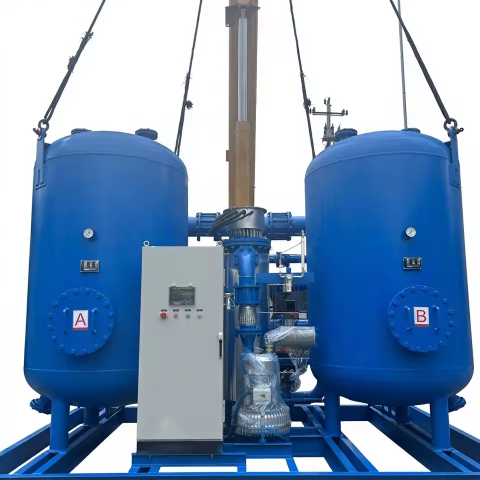 Full Stainless Steel Energy Saving Zero Purge Adsorption Dryer Blower External Heating Regenerative Desiccant Air Dryer