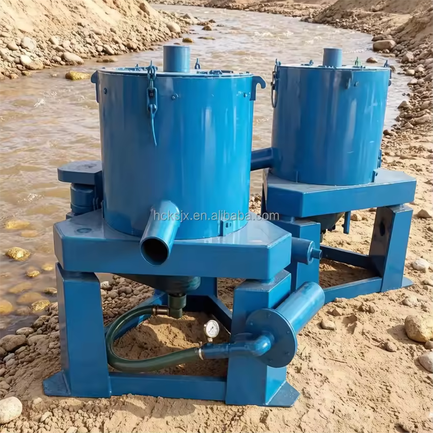 0.5-2 TPH Small Scale Gold Concentrator STLB20 Mini Centrifugal Concentrator for Alluvial Gold High Recovery Instead of Mercury
