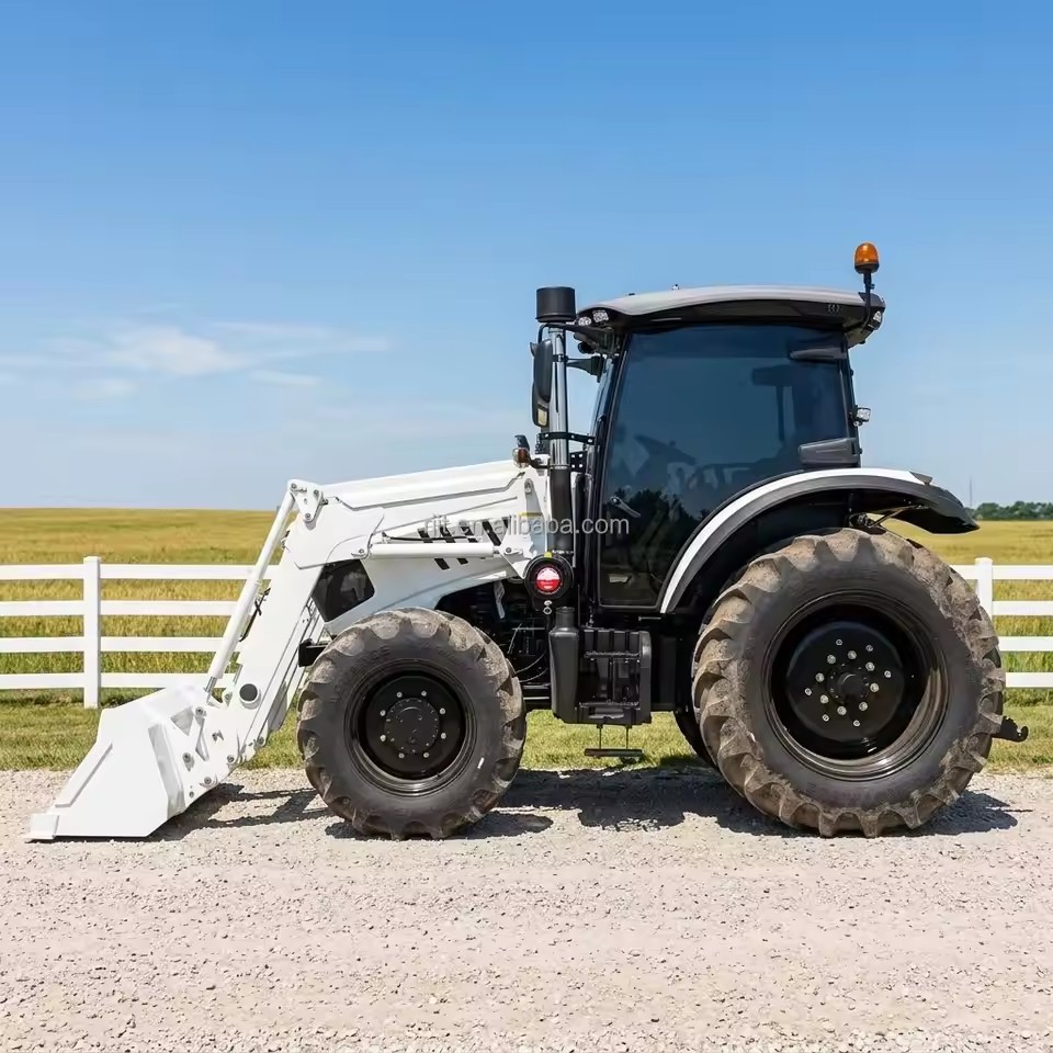 Multifunctional 40HP 50HP 70HP 4WD Farm Tractor with Front End Loader and Backhoe for Orchard Greenhouse
