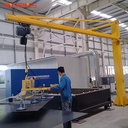 Workshop Vacuum Lifter 1 Ton 2 Ton 5 Ton Column Cantilever Swing Arm Jib Crane Floor Mounted Jib Crane