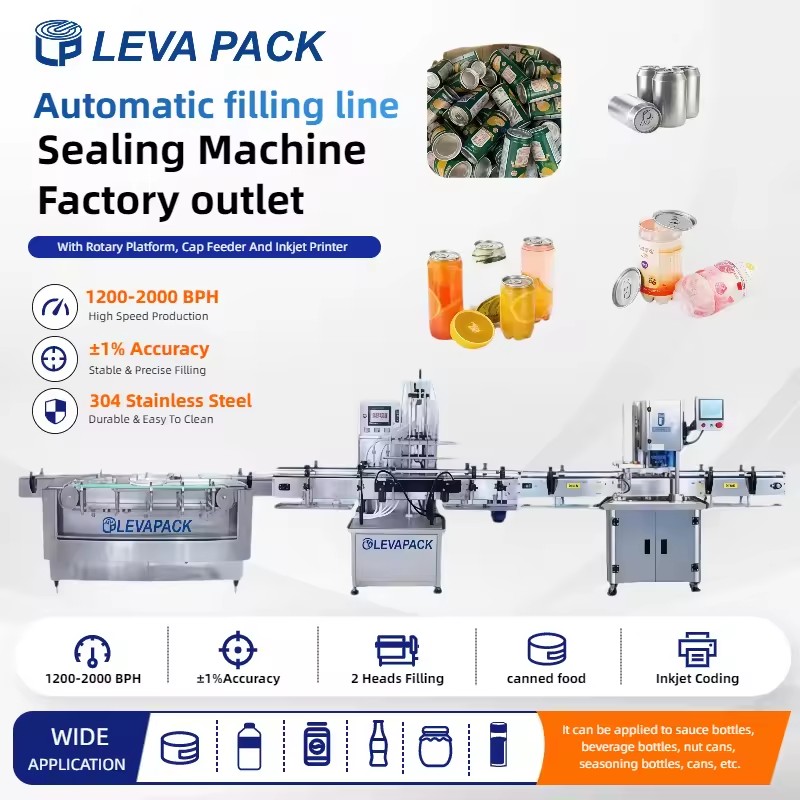 Large-Capacity Full Automatic 330ML Can Filling Machine Line for Energy Drink Juice Carbonated Beverage Soda Liquid