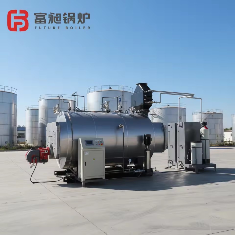 Future Boiler WNS 5000Kg/hr Horizontal Fire Tube Natural Circulation Low Pressure Oil Gas Fired Steam Boiler | High Automatic