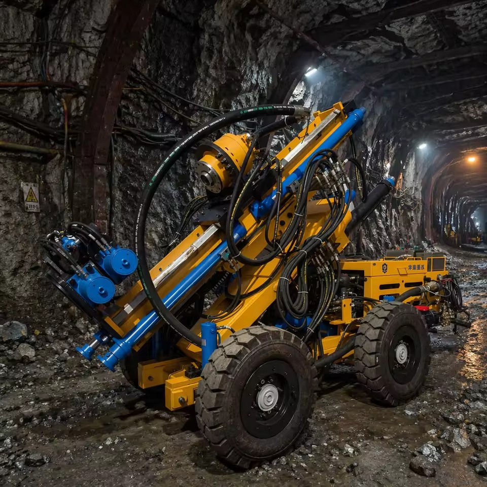 Underground Wheeled Down-The-Hole Drilling Rig Hydraulic Rock Drilling Machine for Mining Tunnel Engineering