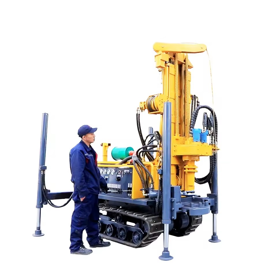 2025 Water Well Drilling Rig Machine 100m Hydraulic Mine Drilling Rigs Rotary Hole Borehole Drill Machines for Sale