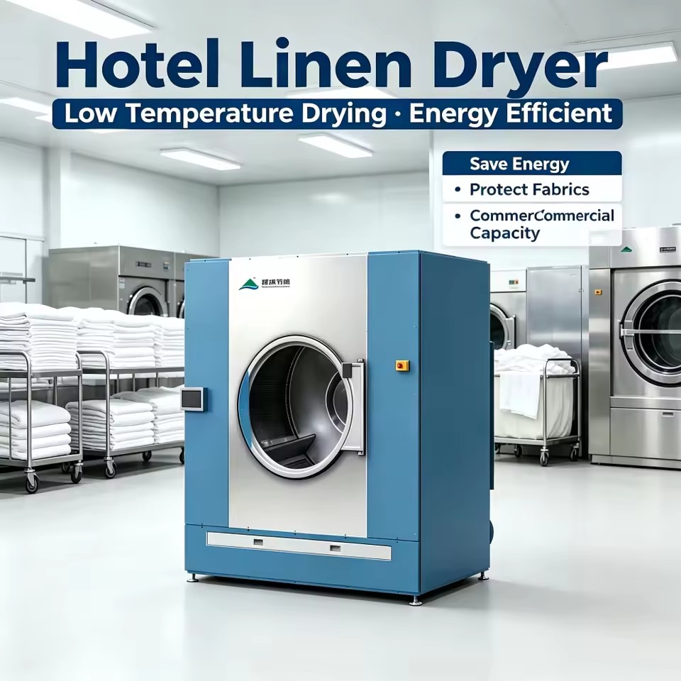 Heat Pump Dryer Zero Steam Consumption for Hotel Linen Mass Drying