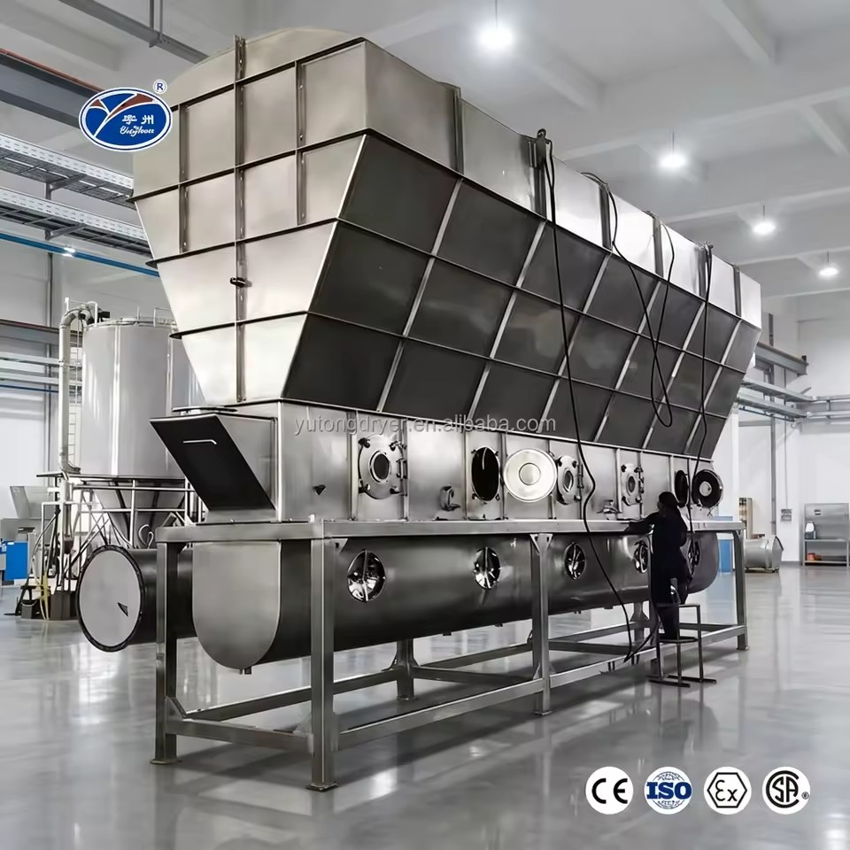XF Industrial Plasticresin Horizontal Continuous Fluidizing Bed Dryer Automatic Vanillin Fluidized Bed Drying Machine