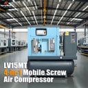High Pressure Industrial 4-in-1 Air Screw Air Compressor with Lubricated Motor Air Cooled Low Maintenance Cost for Laser Cutting