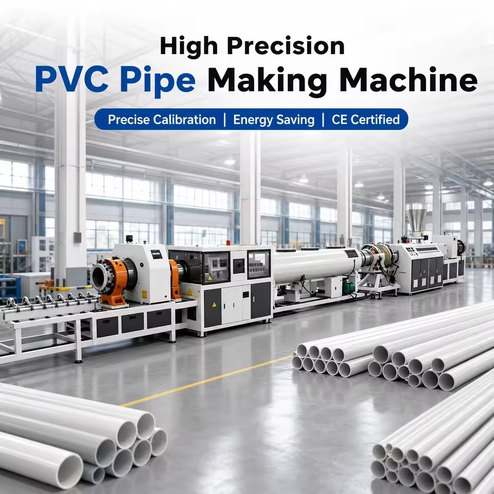 High Speed PVC Pipe Extrusion Line PVC Pipe Extrusion LineFor Domestic Water Supply PVC Pipe Extrusion Line