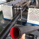 32-110mm Single Wall Corrugated Pipe Extrusion Production Line With Vacuum Forming Machine Standard Output Speed