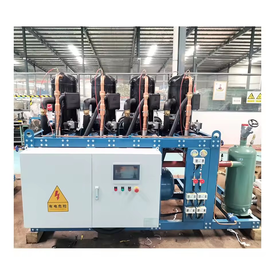 Twin Parallel Scroll Condensing Unit Balanced Operation Extend Compressor Service Life
