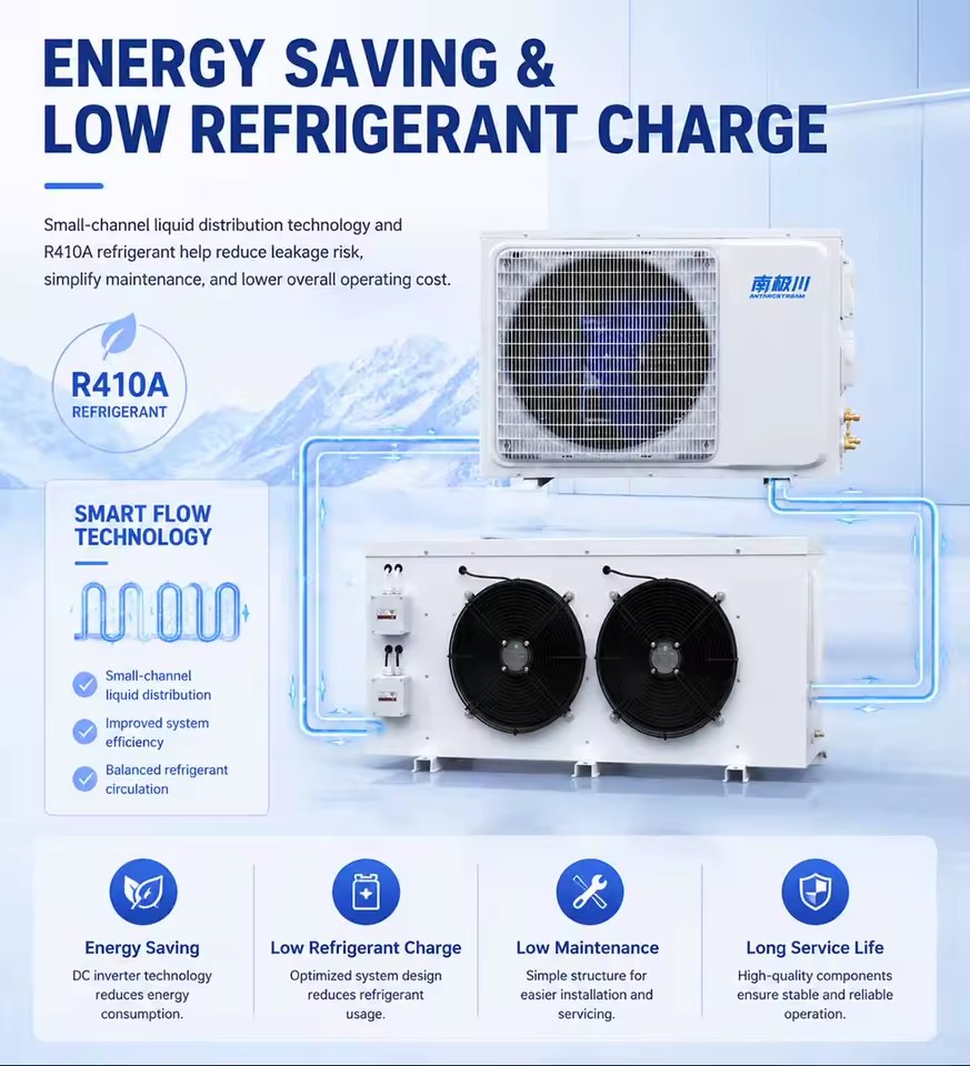 Heavy Duty Freezer Condensing Unit for Seafood Meat Quick Freezing Equipment