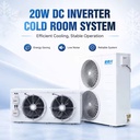 High Efficiency Commercial Cold Room Refrigeration Equipment for Frozen Food Storage