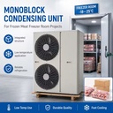 220V Monoblock Refrigeration Unit for Small Cold Rooms Fresh Food Shops and Commercial Cooling