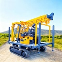 Super Rock Drilling Hydraulic Crawler Mine Drill Rig with Pump & Motor Diesel-Powered Max.200m Depth