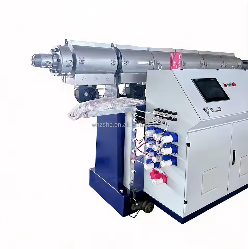 Smart PLC Control Touchpanel SJ90/33 Single Screw Extruder for HDPE TPO TPU TPE EVA PVC Plastic Production Line