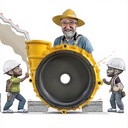 Customized Rubber Impeller Slurry Pump Key Spare Parts Slurry Pump High Quality Impellers