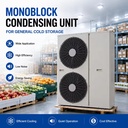 Monoblock Condensing Unit for Cold Room Frozen Meat Chicken Seafood Storage with Energy Saving Compressor Refrigeration System