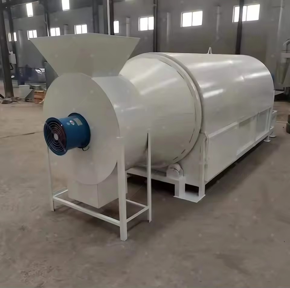 Newest Durable 304 Stainless Steel Drum Screen PLC Controlled Gear Engine Electric Food Processing Trommel
