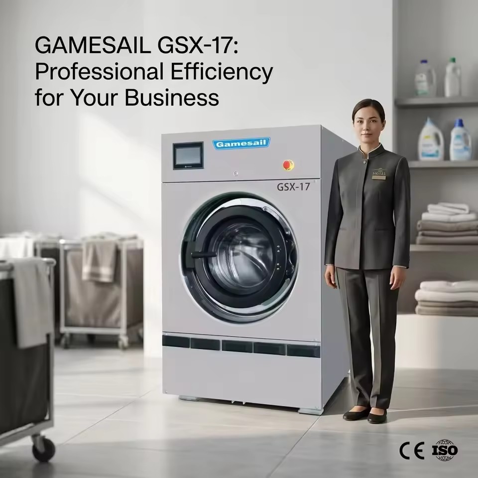 Industrial Commercial Fully Automatic Stainless Steel Steam 220V Washing Machine Clothes Washer and Extractor