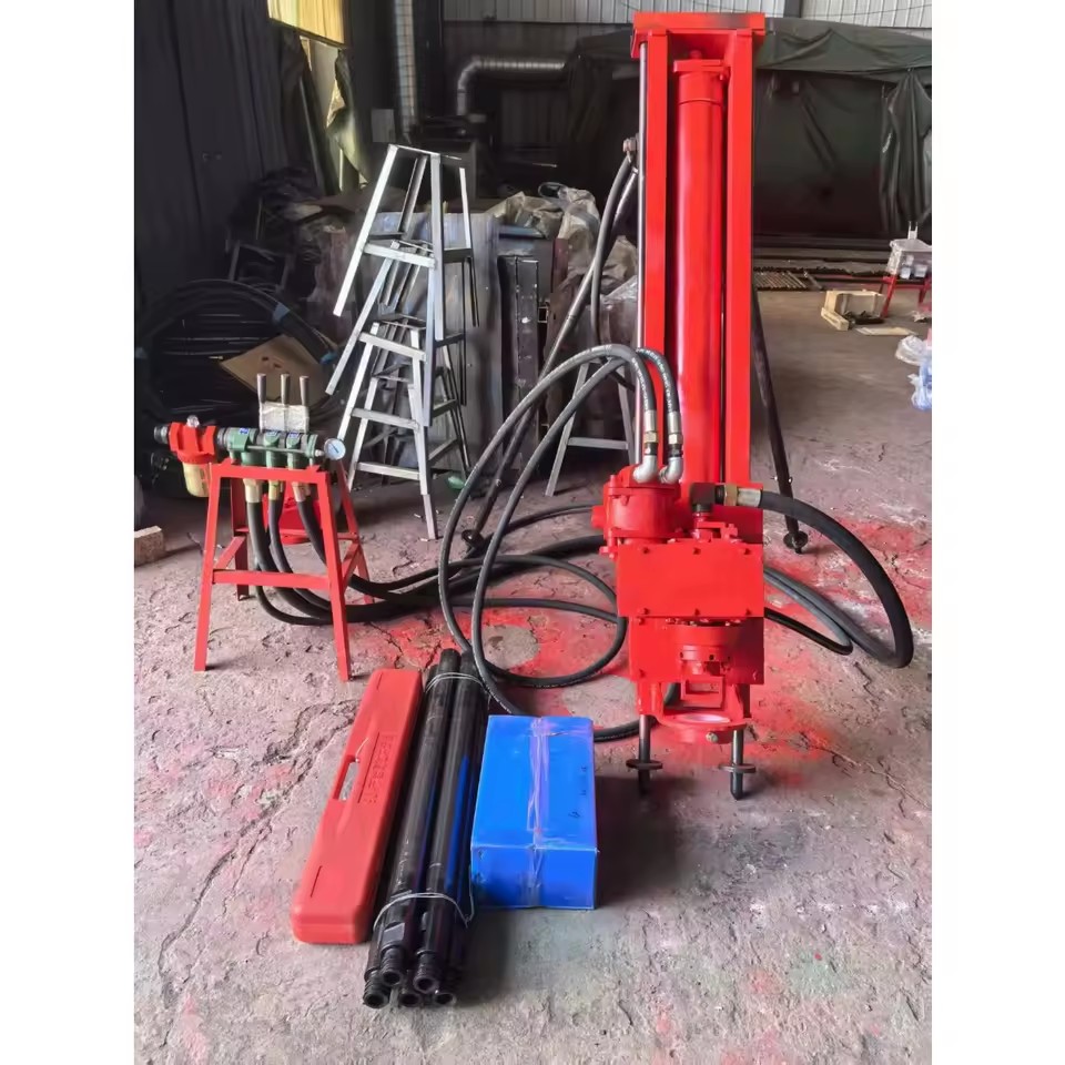 Factory Wholesale Smallest Pneumatic Rock DTH Drilling Rig Gearbox Portable Blasting Hole Mining Drill Machine 0-150mm Drilling