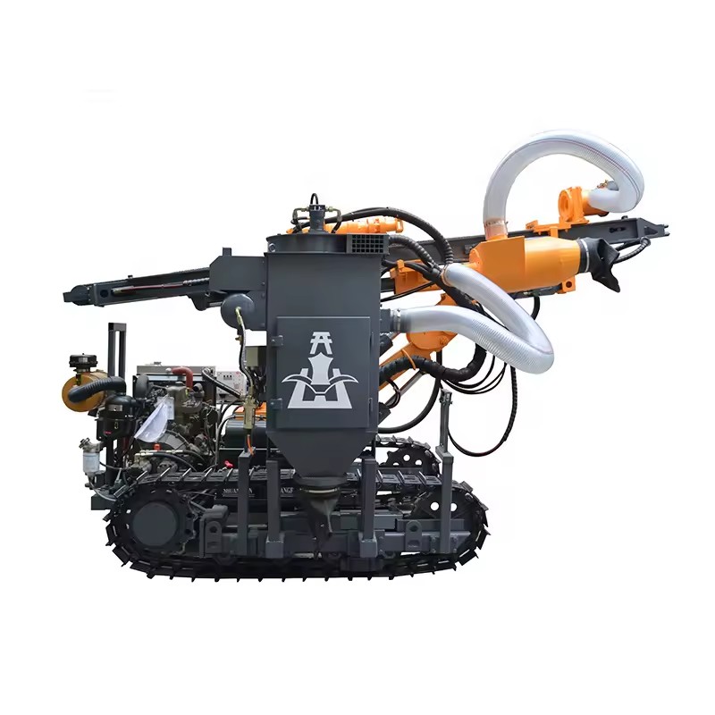 KG310 Rotary Diesel Crawler Mine Drilling Rig with Engine Motor & Pump for Open-pit Drilling
