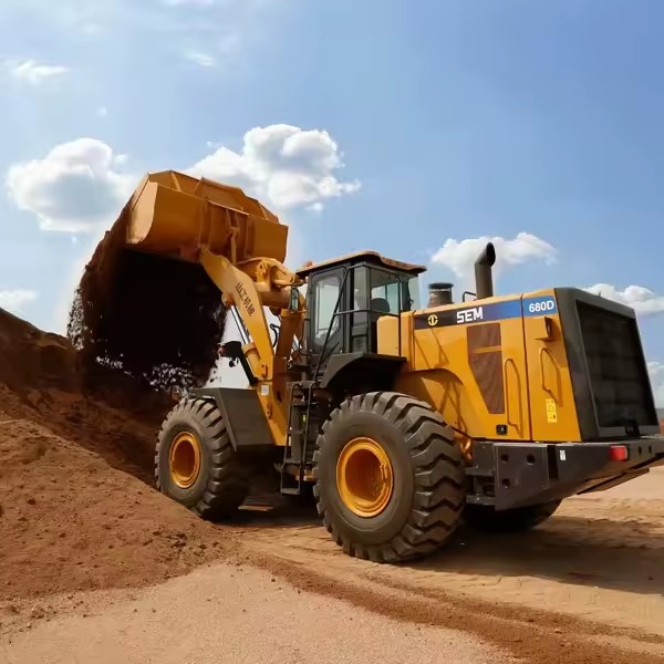 Front End Loader 8 Tons Mini Wheel Loader Sem680d in South America for Sale