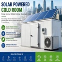 Haobei Solar Powered Automatic Walk-in Cold Room Motor Energy Saving Remote Controlled Soundproof Panel Competitive Price for