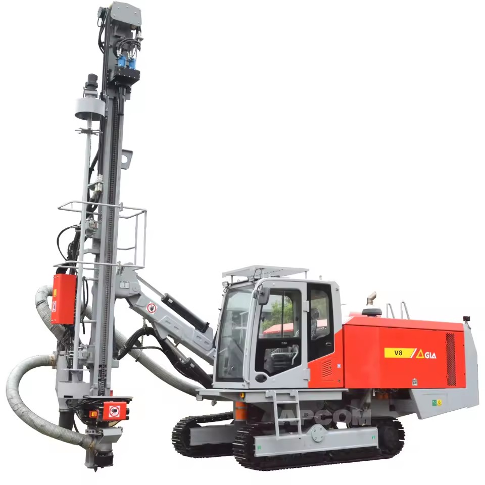 Blasted Mining Drilling Rig Mine V8 Hole Drill Equipment DTH Drilling Rig for Sale