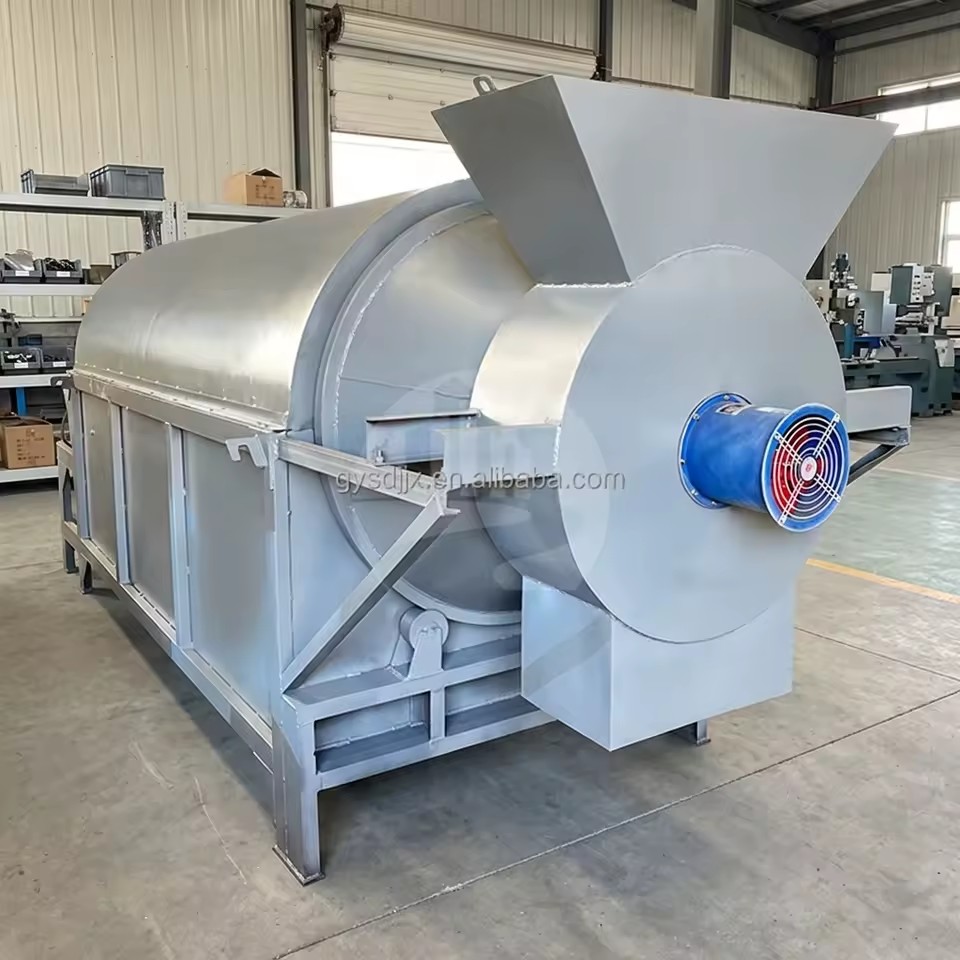 Professional 2026 New 380V 3KW Drum Drying Machine for Industrial Food Processing Plant