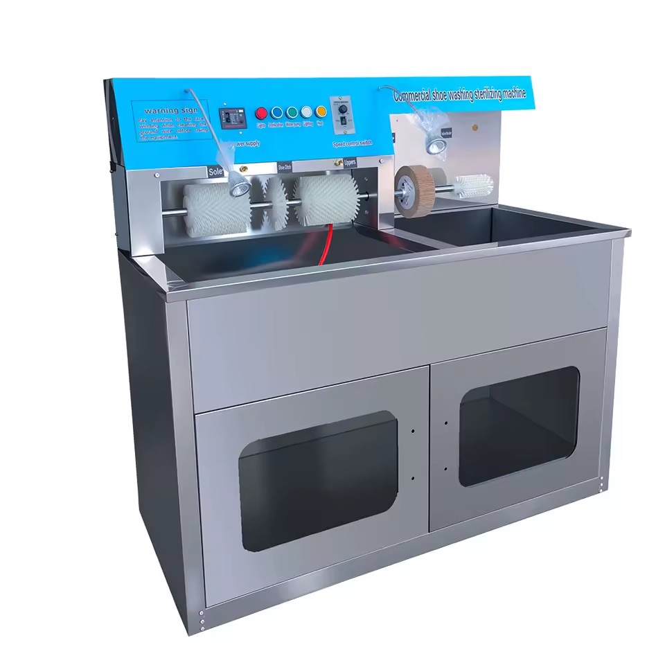 Semi AutomaticCommercial Shoe Washing Machine with Sterilization Box Quick Shoes Washer for Business