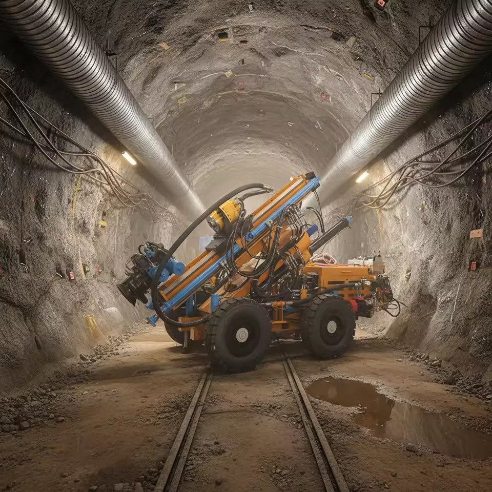 Long-durable Underground Mine Circular Down the Hole Drilling Rig 25.5Kw High-power Drilling Rig