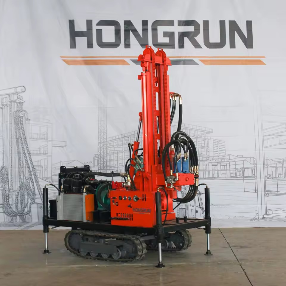 HR-200C Diesel Engine Water Well Drilling Rig Movable Mine Drilling Rig