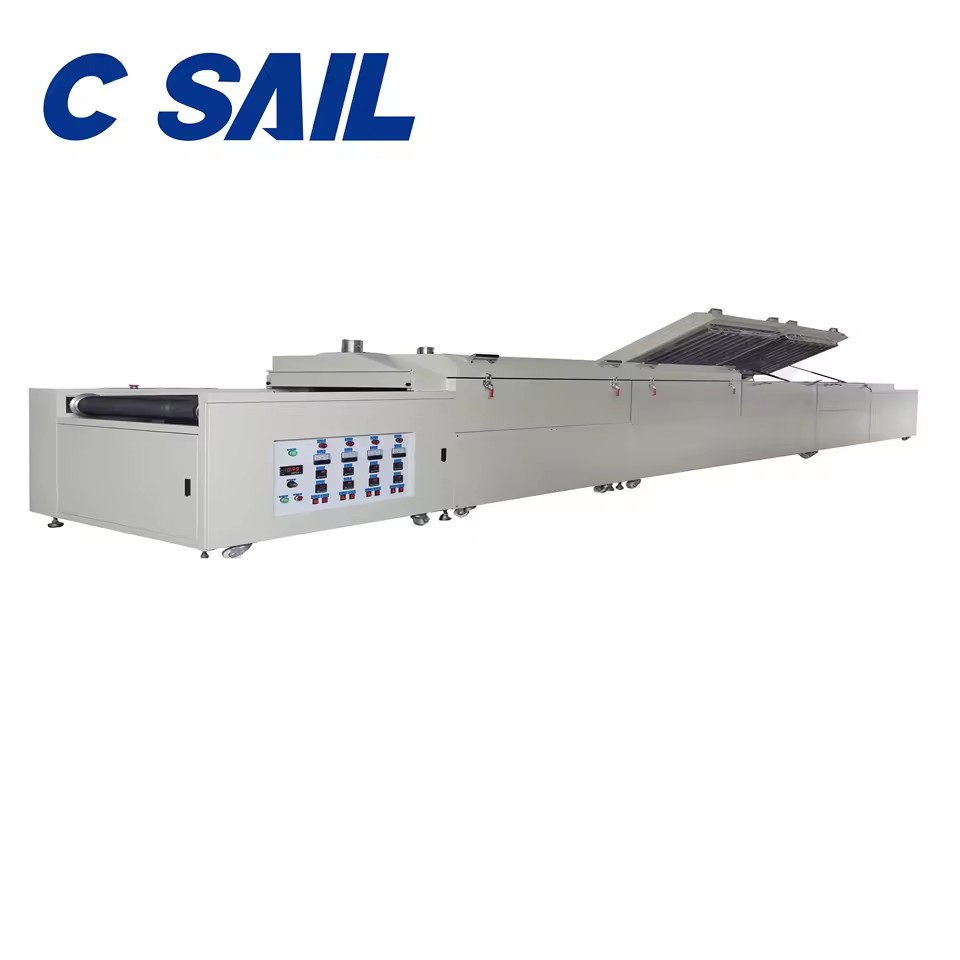 Industrial Stainless Steel Motor-Driven High Efficiency IR Infrared Ray Hot Air Tunnel Drying Oven for Blood Glucose for Strips