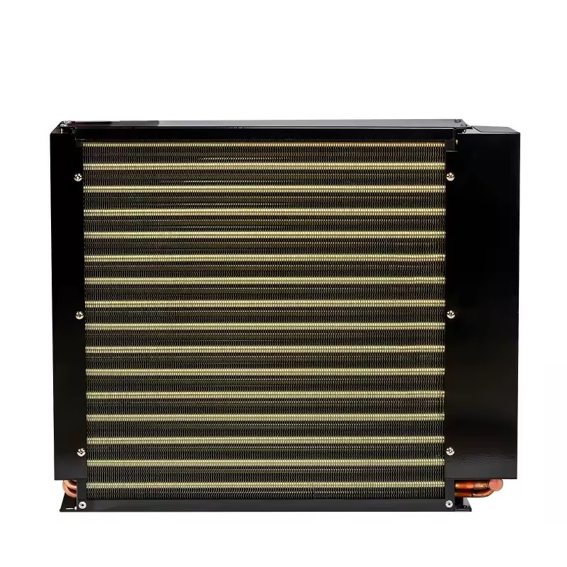 High Efficiency Large Industrial Condenser Refrigeration System with Copper Tube and Aluminum Alloy Cold Room Cooling