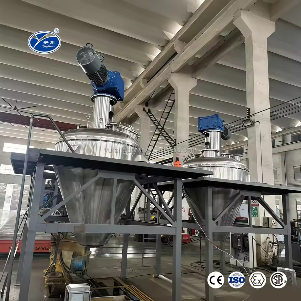 High Quality GLZ Vacuum Ribbon Dryer Single Cone Vacuum Dryer Conical Ribbon Dryer for Chemicals Processing