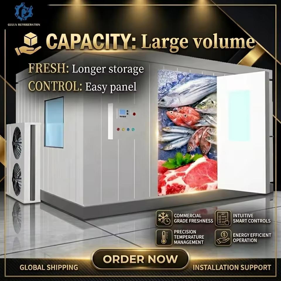 KuLe OEM Eco-Friendly Energy Saving Container Walk-in Cold Storage Freezing Blast Freezer Refrigeration Unit for Meat Fish
