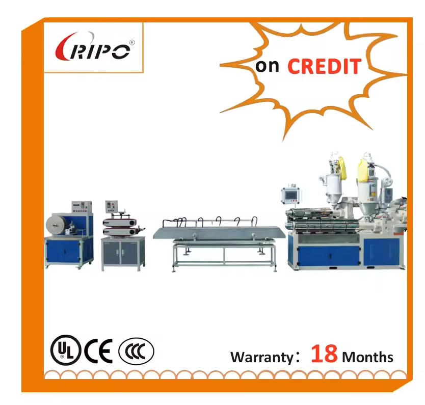 Single Screw PE Plastic Extrusion Machine 80mm Extruder with Bearing & Motor for Pipe Application Energy Saving 15kW
