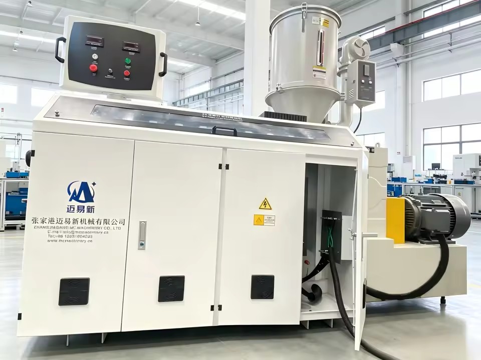 SJ75 Industrial Single Screw Plastic Extruder Energy Saving, Stable Operation Custom Plastic Profile Extrusion Line Machinery