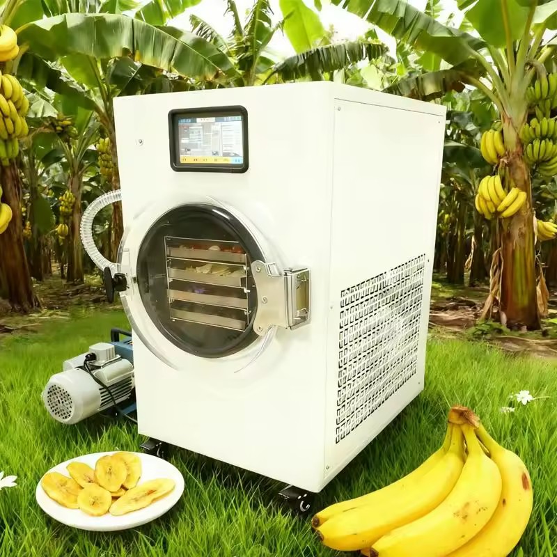 Mini Automatic PLC-Controlled Electric Heating Lyophilizer for Home Use Quick-Freeze Dryer for Vegetables and Herbs