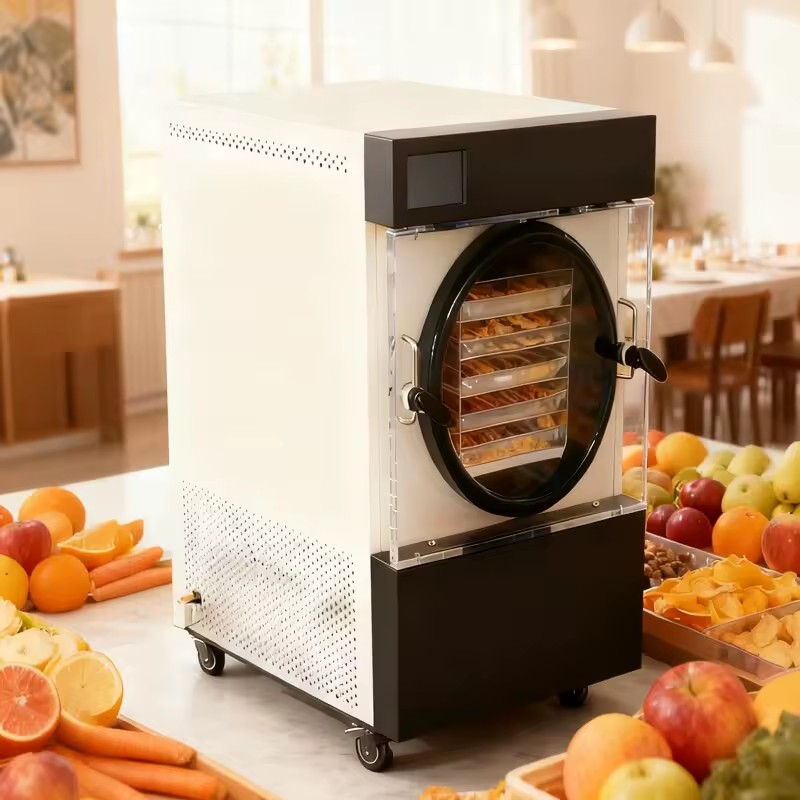 Portable Home Freeze Dryer-PLC-Controlled Electric Heating Automatic Lyophilization Equipment for Food Processing and Snacks