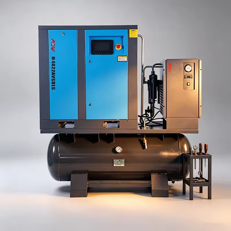 Energy Saving Rotary Screw Air Compressor 22kW 380V 2.3m³/min VSD Variable Speed Industrial Compressor