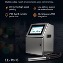 Automatic CIJ Small Character Continuous Inkjet Printing Printer V2000 Expiry Date Dot Matrix Coding Machine for Cable