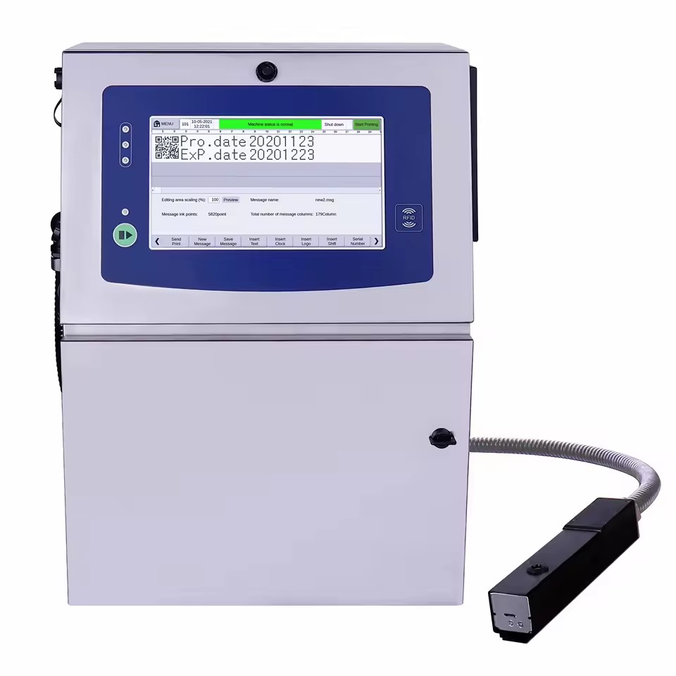 OEM/ODM S1000 CONTINUOUS INKJET PRINTER CIJ SMALL CHARACTER PRINTERS Industrial Inkjet Date Printer for Pipe PVC Card