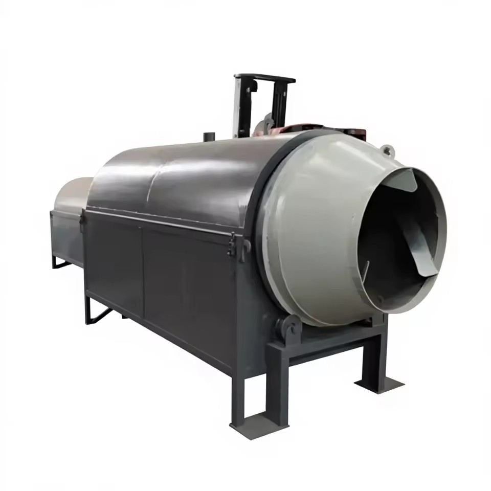 High Efficiency Rotary Drum Dryer Machine for Fruits Vegetables Competitive Price Sugarcane Bagasse Heating Drying Equipment PLC